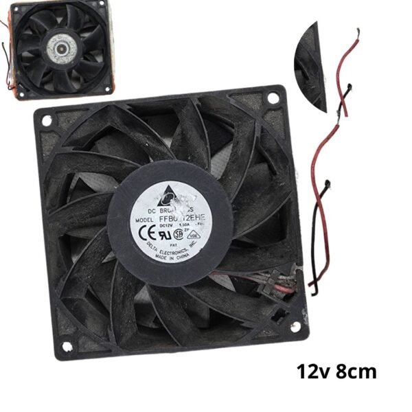 Ventilador para DIY y Electrónica 12V -  8cm /  80mm
