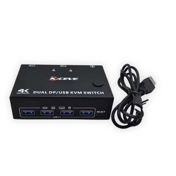 KVM Switch Dual Monitor DisplayPort 4K@60Hz