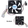 Ventilador para DIY y Electrónica 12V -  8cm /  80mm