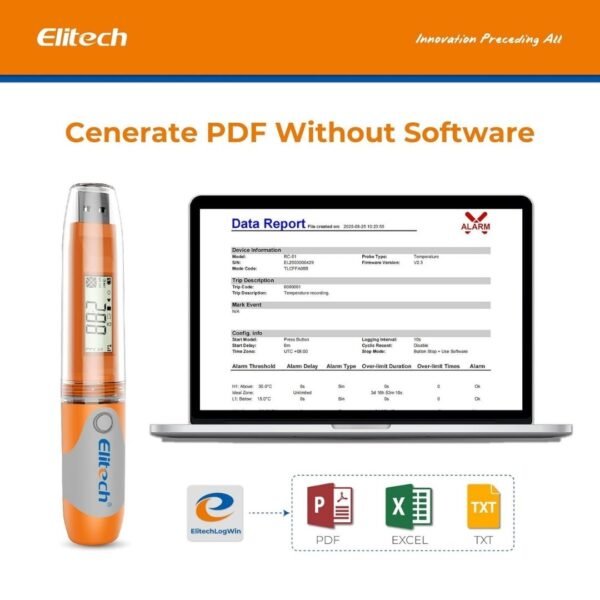 🌡️ Registrador de Temperatura USB Elitech RC-51 | Data Logger Profesional 🌡️