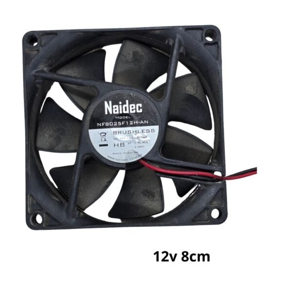 Ventilador para DIY y Electrónica 12V -  8cm /  80mm