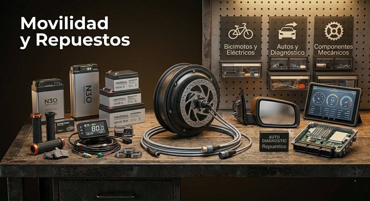 🔥 Horquilla Trasera y Patilla Central para Bicimoto Katana / Rambike BOR II 🔥