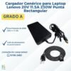 2 Cargador Genérico para Laptop Lenovo 20V 11.5A 230W Punta Rectangular