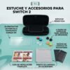 3 Kit Combo Estuche Rígido para Nintendo Switch 1 y 2 + Accesorios Premium