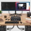 1 Switch Dual Monitor DisplayPort 4K@60Hz