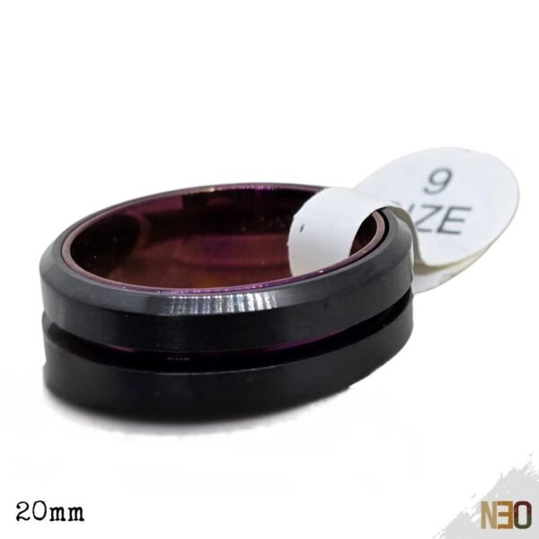 Anillo Giratorio Antiestrés - Acero Inoxidable Black & Steel 20mm