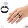 Anillo Giratorio Antiestrés - Acero Inoxidable Black & Steel 20mm