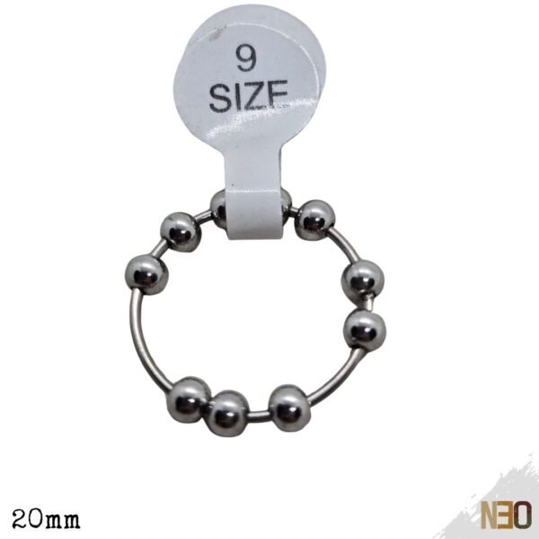 Anillo Giratorio Antiestrés - Acero Inoxidable Black & Steel 20mm