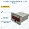 Contador Digital Electrónico LED JDM11-6H Shiren 6 Dígitos
