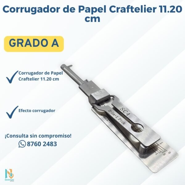 2 Ganzúa y Decodificador Profesional Tipo Lishi 2 en 1 SC4 (Schlage 6 Pines)