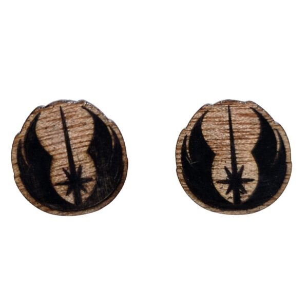 Aretes Star Wars - Madera Plywood y Resina Artesanal