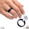Anillo Giratorio Antiestrés - Acero Inoxidable Black & Steel 20mm