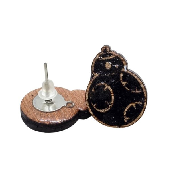 Aretes Star Wars - Madera Plywood y Resina Artesanal