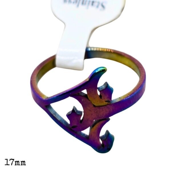 6 Anillos de Acero Inoxidable