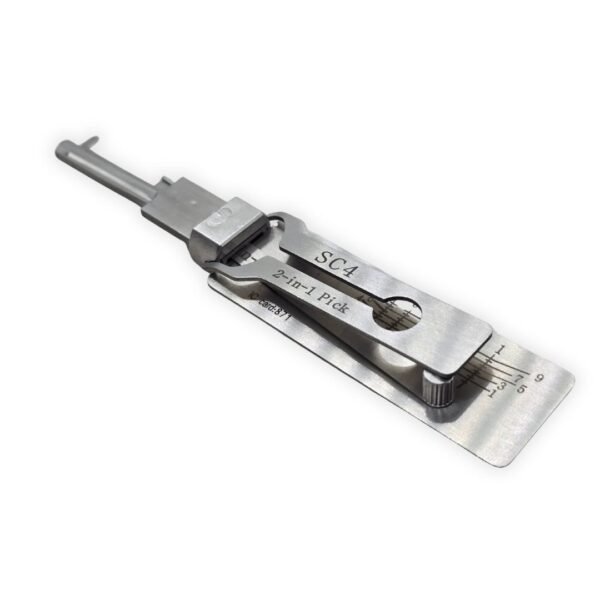 6 Ganzúa y Decodificador Profesional Tipo Lishi 2 en 1 SC4 (Schlage 6 Pines)