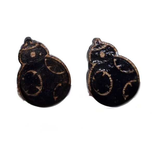 Aretes Star Wars - Madera Plywood y Resina Artesanal
