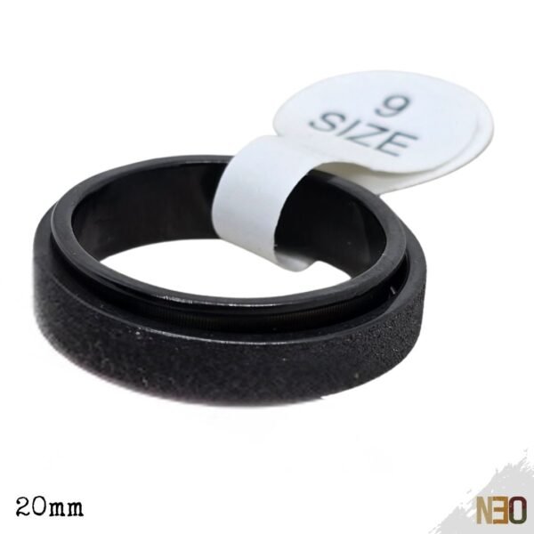 Anillo Giratorio Antiestrés - Acero Inoxidable Black & Steel 20mm