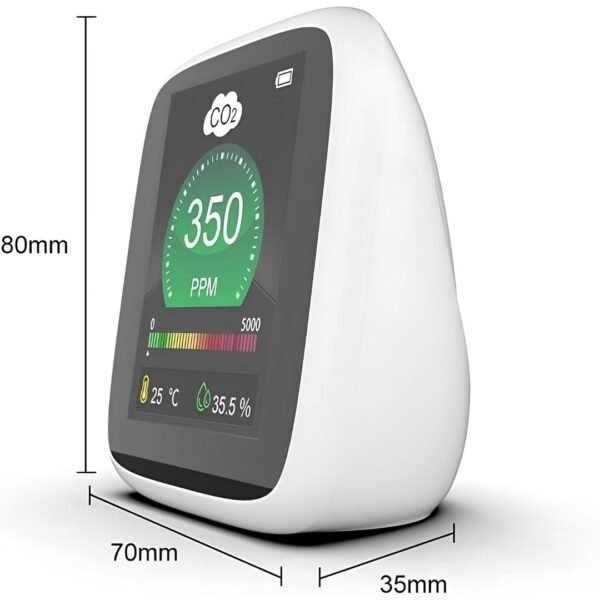 9 Monitor Medidor de Calidad de Aire y CO2 Digital