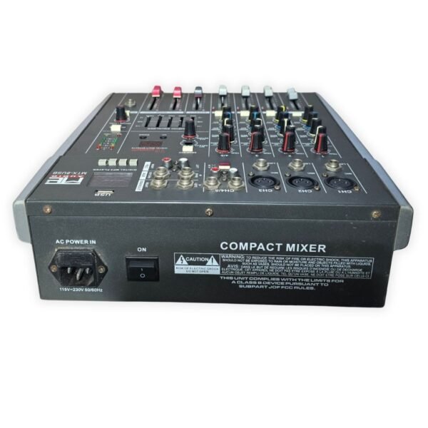 Consola Mezcladora de Audio ME Audio MTX-8USB con Efectos 16 DSP y Reproductor USB