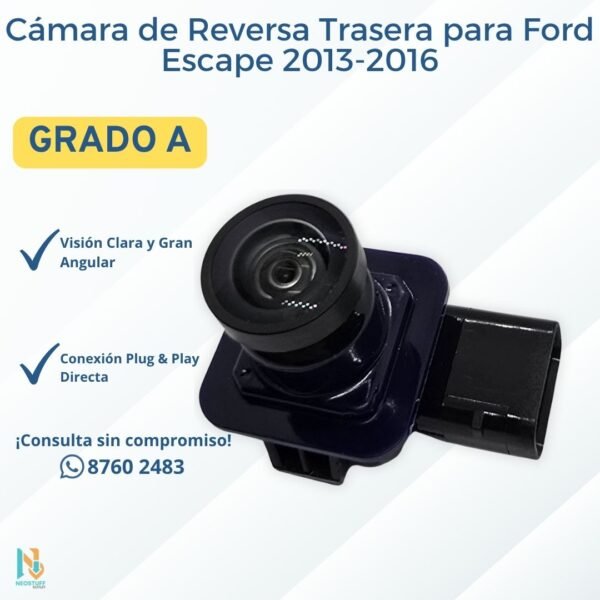 2 Cámara de Reversa Trasera para Ford Escape 2013-2016 (CJ5Z-19G490-B)