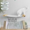 Hamaca Estante de Pared para Gato en Madera y Lona 75x32cm