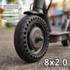 3 Par de Llantas Sólidas Antipinchazos 8.5x2.0 CHEKUBAO para Scooter Eléctrico (2 Unidades)