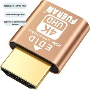 Adaptador HDMI EDID Dummy Plug 4K