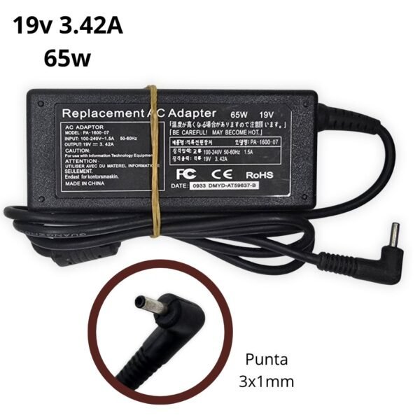 4 Cargador Acer 19V 3.42A