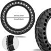 4 Par de Llantas Sólidas Antipinchazos 8.5x2.0 CHEKUBAO para Scooter Eléctrico (2 Unidades)