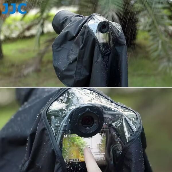 Funda Capa Impermeable Protectora de Lluvia JJC para Cámara DSLR y Mirrorless