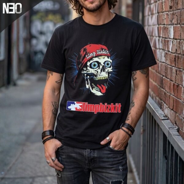 2 Camiseta Nu Metal Limp Bizkit Skull