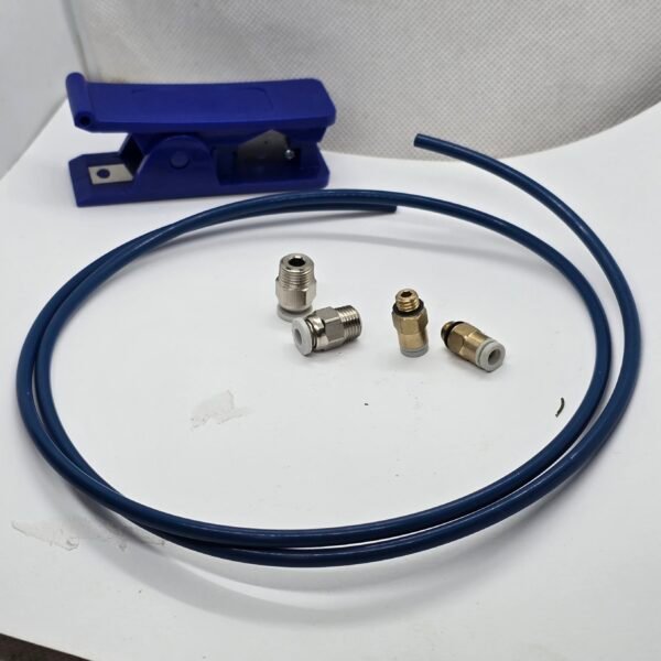 Kit Tubo Bowden PTFE Creality 1m con Cortador y Conectores PC4-M6 PC4-M10 para Impresora 3D
