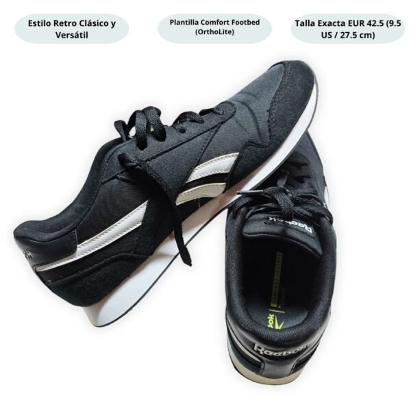 Tennis Reebok Classic Retro Runner Negras Talla 42.5 (9.5 US) Originales