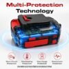 Batería de Litio 20V 4000mAh MZK ET-D1811 con Cargador Rápido 2.2A para Herramientas Inalámbricas