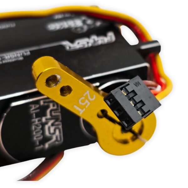 6 Servomotor Brushless Digital FUNSR-B35 35KG Alto Voltaje (HV 4.8V-8.4V) con Brazo CNC 25T