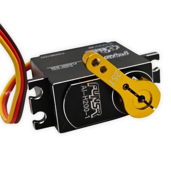 7 Servomotor Brushless Digital FUNSR-B35 35KG Alto Voltaje (HV 4.8V-8.4V) con Brazo CNC 25T
