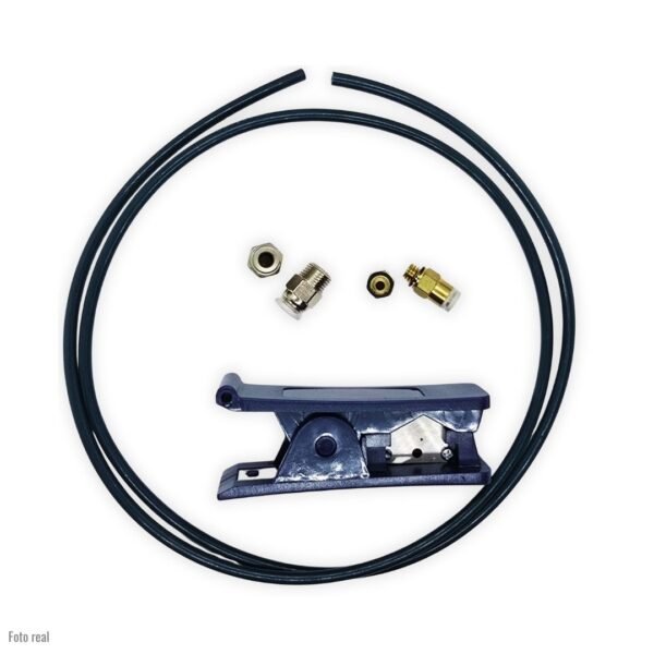 Kit Tubo Bowden PTFE Creality 1m con Cortador y Conectores PC4-M6 PC4-M10 para Impresora 3D